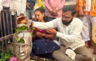 निझर्णेश्वर मंदिराच्या विकासाचा मार्ग मोकळा.?आ. अमोल खताळ यांनी  पत्नी सह निझर्णेश्वर मंदिरात केली पूजा